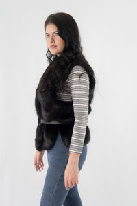 เสื้อกั๊กขนสัตว์ - Faux Fox Fur Vest