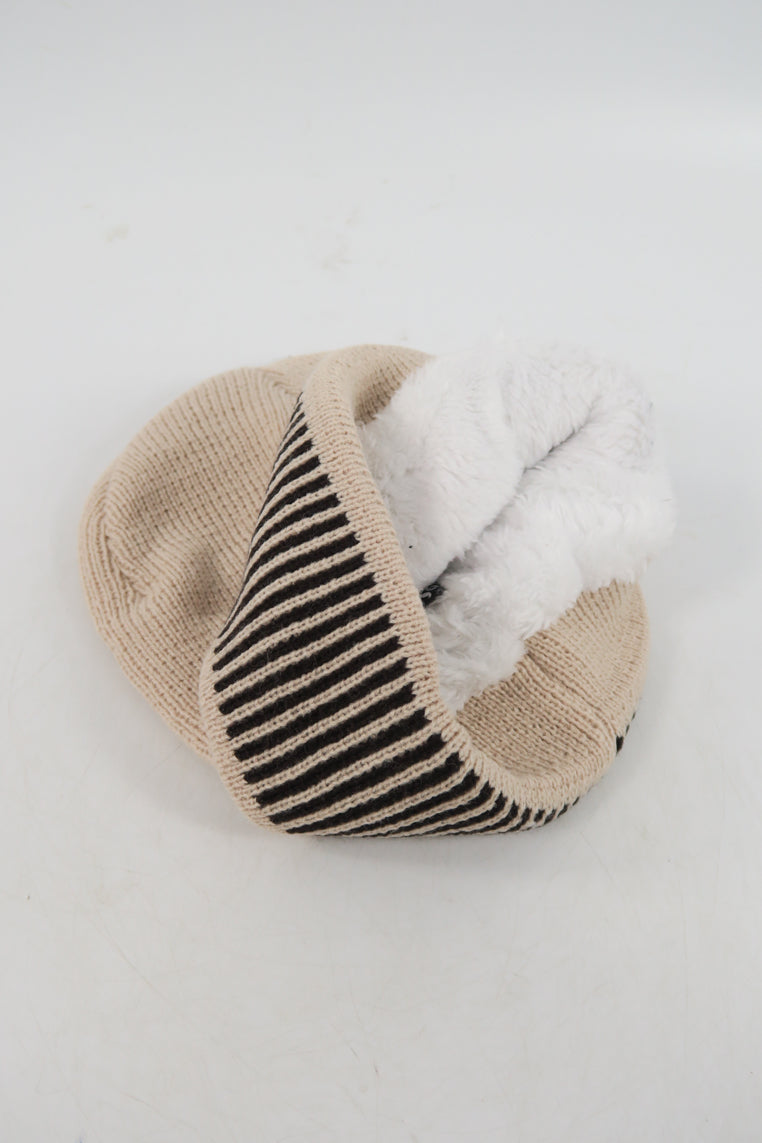 หมวกไหมพรมบุขนด้านใน - Wool Beanie Hat 100% Merino Woo