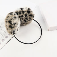 ที่ปิดหูกันหนาวลายเสือดาว - Leopard Printed Faux Fur Winter Earmuffs