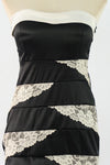 เดรสเกาะอก กำมะหยี  - Strapless Clubwear Evening Party Bodycon Velvet Dress