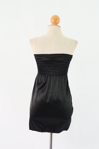 เดรสเกาะอก กำมะหยี  - Strapless Clubwear Evening Party Bodycon Velvet Dress