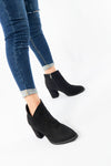 รองเท้าบูทแฟชั่นส้นสูง No. S-388- Pointed Toe Mid Heel Ankle Boots