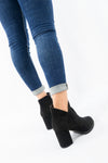 รองเท้าบูทแฟชั่นส้นสูง No. S-388- Pointed Toe Mid Heel Ankle Boots