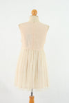 เดรสคอกลมเเขนในตัว - Sleeveless A-Line Dress