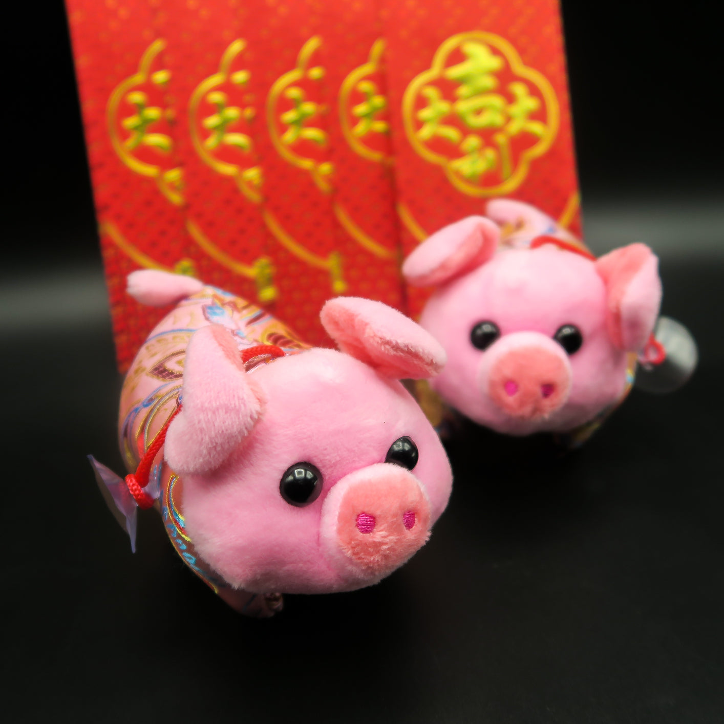 ตุ๊กตาลูกหมู ร่ำรวย หมูคู่ หมูโชคดี - Chinese Pigs 790-920