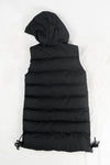เสื้อโค้ทดาวน์แขนกุดมีฮูดสำหรับกันหนาว  - Sleeveless Long Zipper Hooded Waistcoat