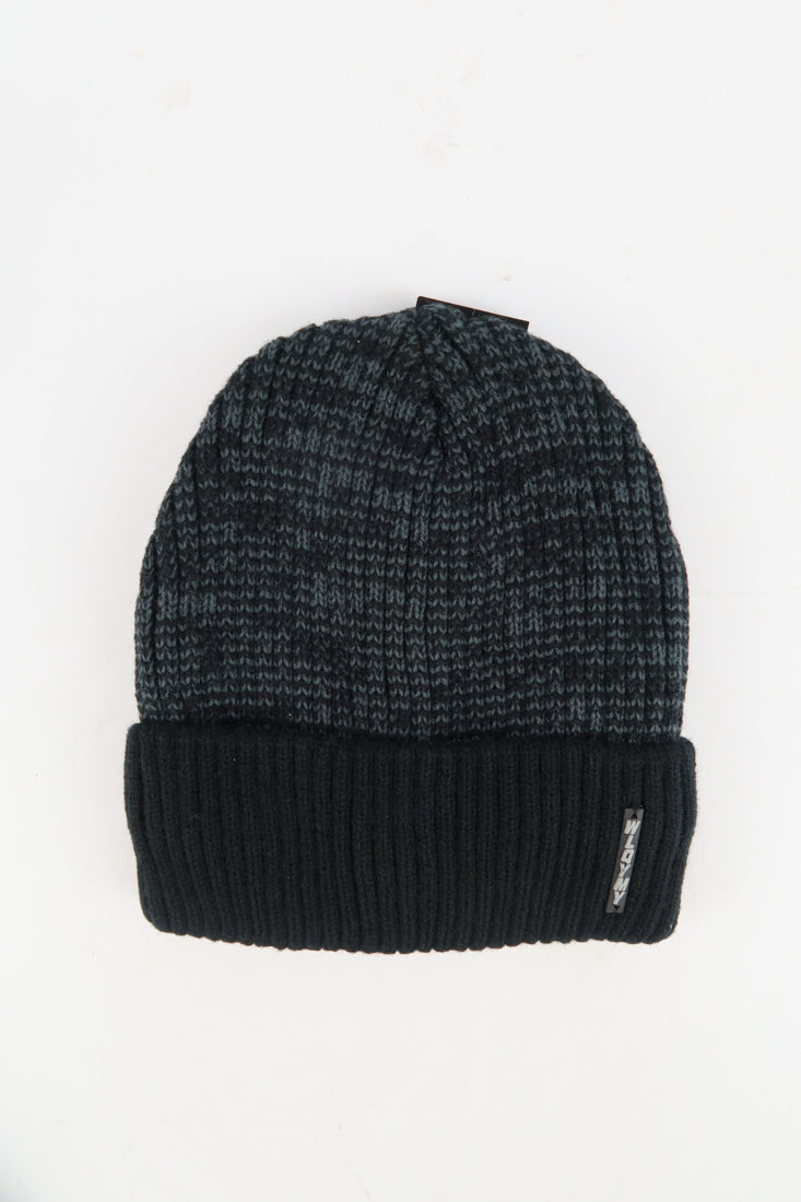 หมวกไหมพรมเเบบบุขนด้านใน H-146 - Wool Rib Beanie Hat