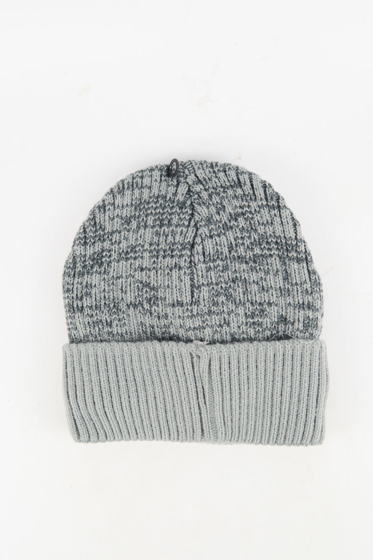 หมวกไหมพรมเเบบบุขนด้านใน H-146 - Wool Rib Beanie Hat
