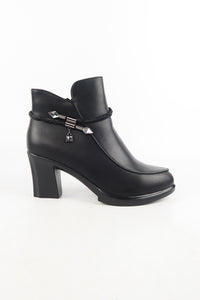 รองเท้าบูทหนังกันหนาวส้นสูง รุ่น 9903 - Women's Mazziee Ankle Bootie
