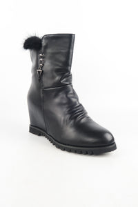 รองเท้าบูทหนัง แบบเสริมส้น รุ่น 1906 - Natalie Short Engineer Boot