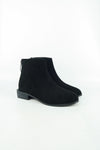 รองเท้าบูทกันหนาว ส้นสูงแต่งซิปหลัง - Pointed Toe Mid Heel Ankle Boots