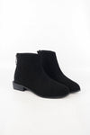 รองเท้าบูทกันหนาว ส้นสูงแต่งซิปหลัง - Pointed Toe Mid Heel Ankle Boots