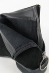 รองเท้าบูทกันหนาว ส้นสูงแต่งซิปหลัง - Pointed Toe Mid Heel Ankle Boots