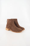 รองเท้าบูทกันหนาว ส้นสูงแต่งซิปหลัง - Pointed Toe Mid Heel Ankle Boots
