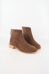 รองเท้าบูทกันหนาว ส้นสูงแต่งซิปหลัง - Pointed Toe Mid Heel Ankle Boots