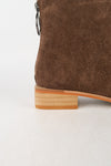 รองเท้าบูทกันหนาว ส้นสูงแต่งซิปหลัง - Pointed Toe Mid Heel Ankle Boots
