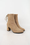 รองเท้าบูทกันหนาวทรงสูง กำมะหยี่ - Ladies Winter Knee High Suede Long Boots