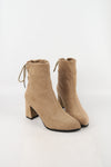 รองเท้าบูทกันหนาวทรงสูง กำมะหยี่ - Ladies Winter Knee High Suede Long Boots