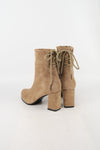 รองเท้าบูทกันหนาวทรงสูง กำมะหยี่ - Ladies Winter Knee High Suede Long Boots
