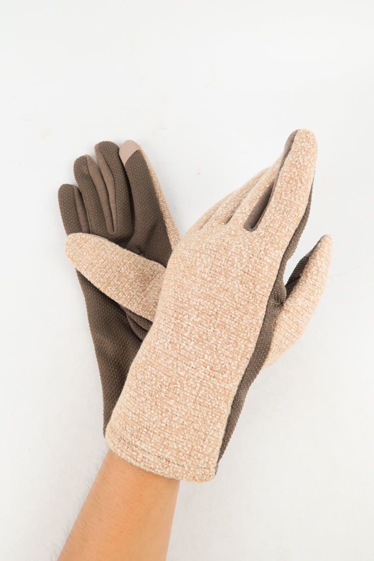 ถุงมือกันหนาวบุขนด้านใน - Lightweight Stretch Poly Fleece Lined Winter Sports Gloves