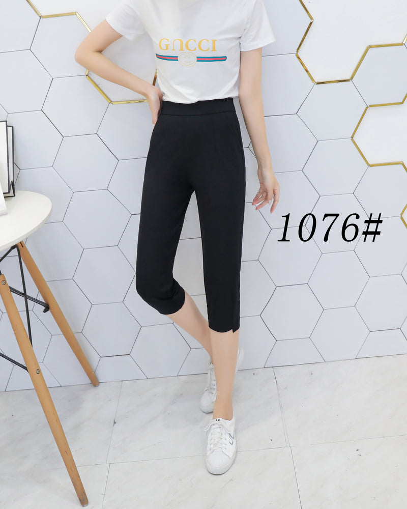 กางเกง 5 ส่วนขอบเรียบ No.1076