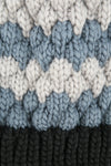 หมวกไหมพรมแต่งปอม - Unisex Knitted Ski Winter Hat Crochet Snowflake Pattern Beanie with Pom