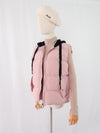 เสื้อโค้ทดาวน์แขนกุดมีฮูดสำหรับกันหนาว  - Sleeveless Long Zipper Hooded Waistcoat