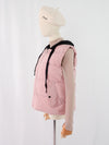 เสื้อโค้ทดาวน์แขนกุดมีฮูดสำหรับกันหนาว  - Sleeveless Long Zipper Hooded Waistcoat