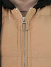 เสื้อโค้ทดาวน์แขนกุดมีฮูดสำหรับกันหนาว  - Sleeveless Long Zipper Hooded Waistcoat