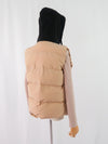 เสื้อโค้ทดาวน์แขนกุดมีฮูดสำหรับกันหนาว  - Sleeveless Long Zipper Hooded Waistcoat
