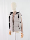 เสื้อโค้ทดาวน์แขนกุดมีฮูดสำหรับกันหนาว  - Sleeveless Long Zipper Hooded Waistcoat