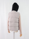 เสื้อโค้ทดาวน์แขนกุดมีฮูดสำหรับกันหนาว  - Sleeveless Long Zipper Hooded Waistcoat