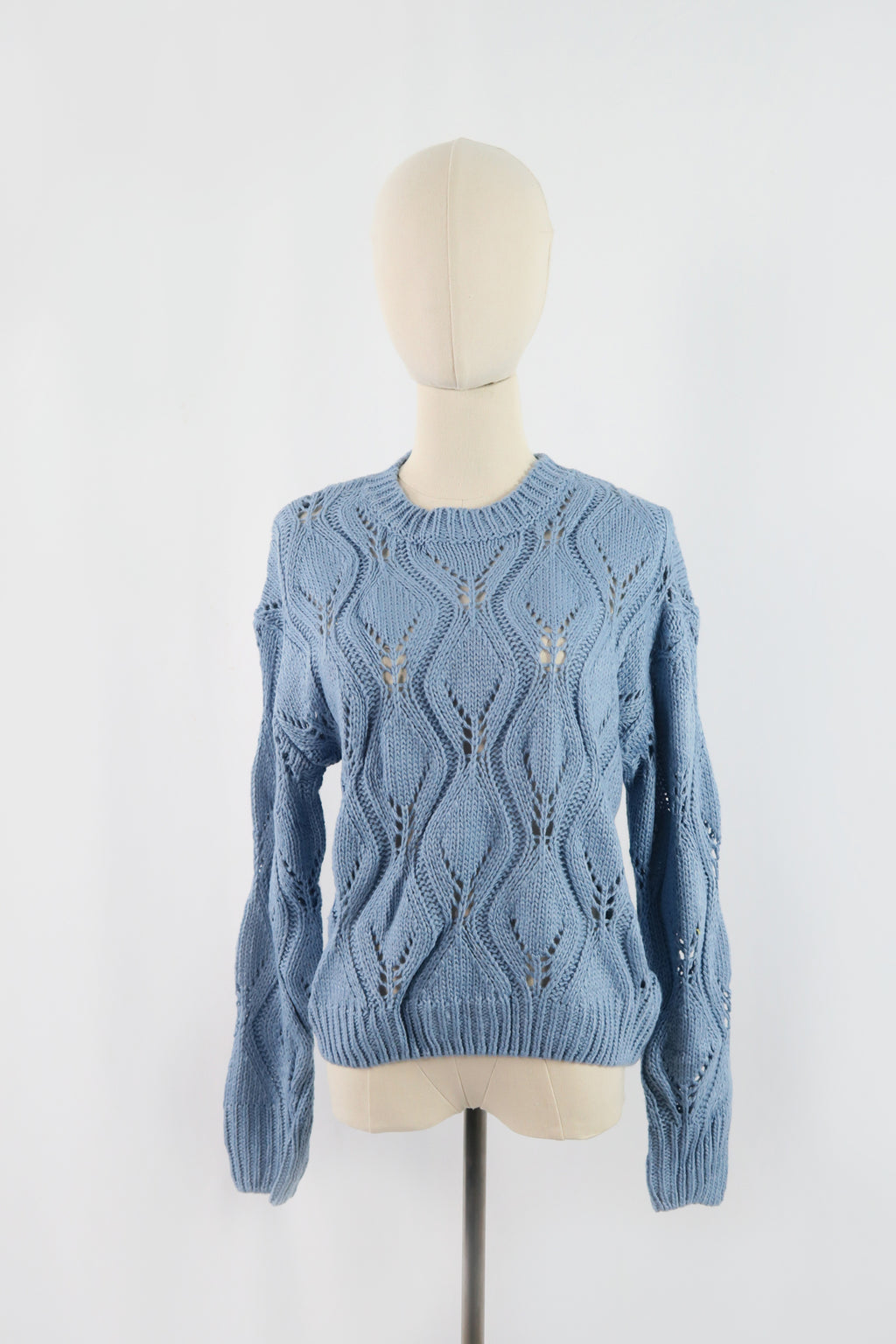 เสื้อสเวตเตอร์ไหมพรม - Oversize Round Neck Knitting Sweater