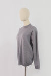 เสื้อไหมพรม เสื้อสเวตเตอร์ เสื้อกันหนาวคอกลม แขนยาว - Loose Long Sleeve Knit Sweater