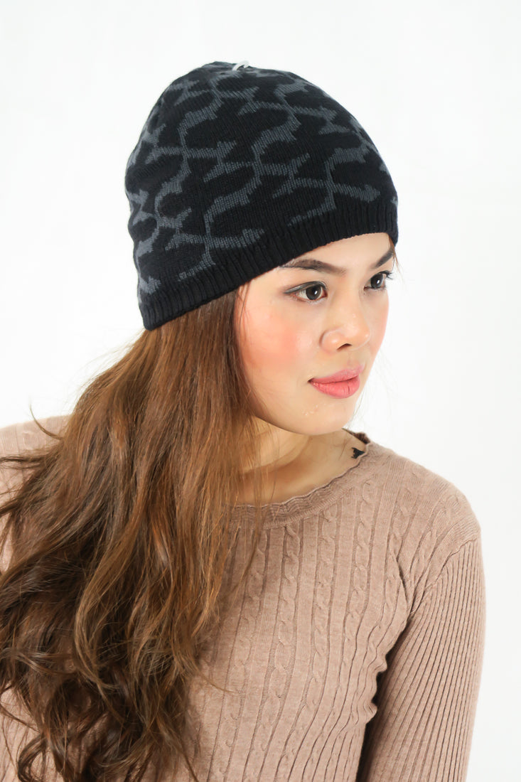 หมวกไหมพรมเเบบบุขนด้านใน - Wool Rib Beanie Hat