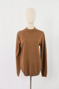เสื้อไหมพรม เสื้อสเวตเตอร์ เสื้อกันหนาวคอกลม แขนยาว - Loose Long Sleeve Knit Sweater