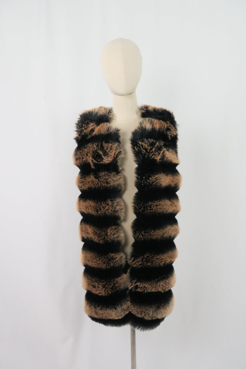 เสื้อกั๊กขนเฟอร์  - Faux Fox Fur Vest