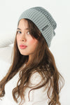 หมวกไหมพรมเเบบบุขนด้านใน H-146 - Wool Rib Beanie Hat