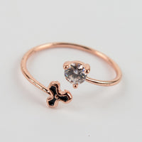แหวนสแตนเลสสตีลเรียบหรู มีสไตล์ แหวนแฟชั่นผู้หญิง - No.571