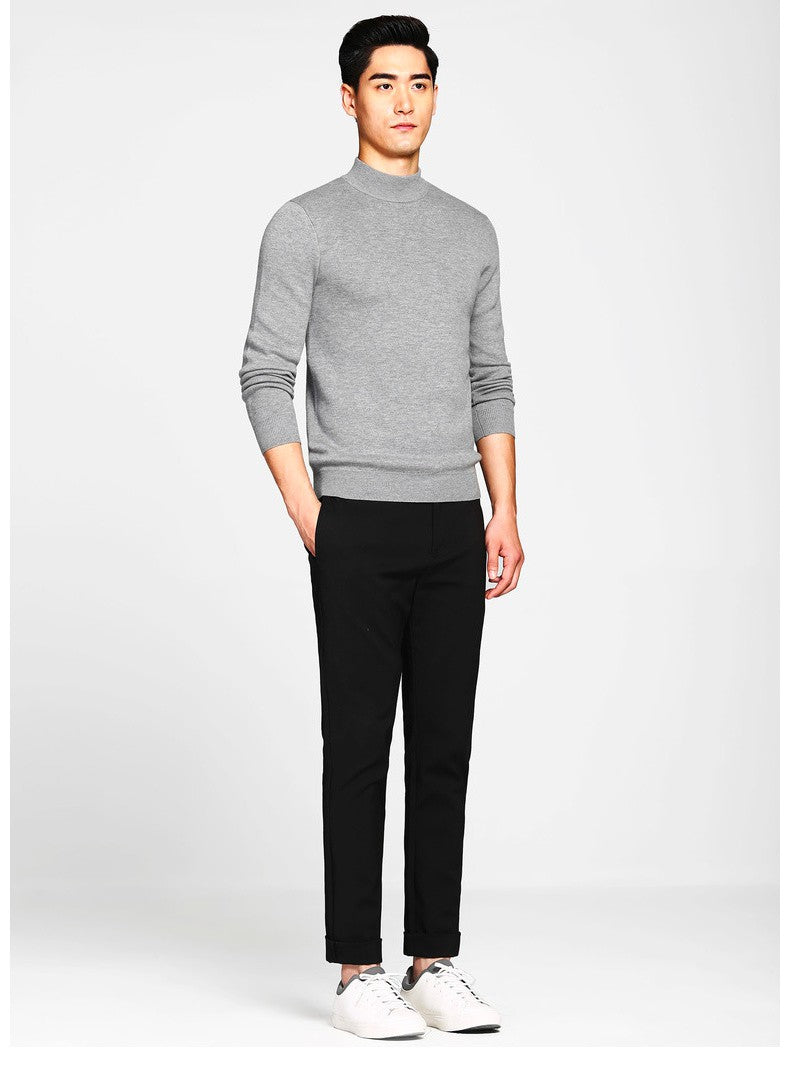 เสื้อไหมพรม เสื้อสเวตเตอร์ เสื้อกันหนาวคอกลม แขนยาว - Loose Long Sleeve Knit Sweater