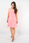 ชุดเดรส Off-Shoulder Fit & Flare - Love Off The Shoulder Fit & Flare Dress