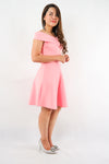 ชุดเดรส Off-Shoulder Fit & Flare - Love Off The Shoulder Fit & Flare Dress