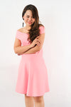 ชุดเดรส Off-Shoulder Fit & Flare - Love Off The Shoulder Fit & Flare Dress