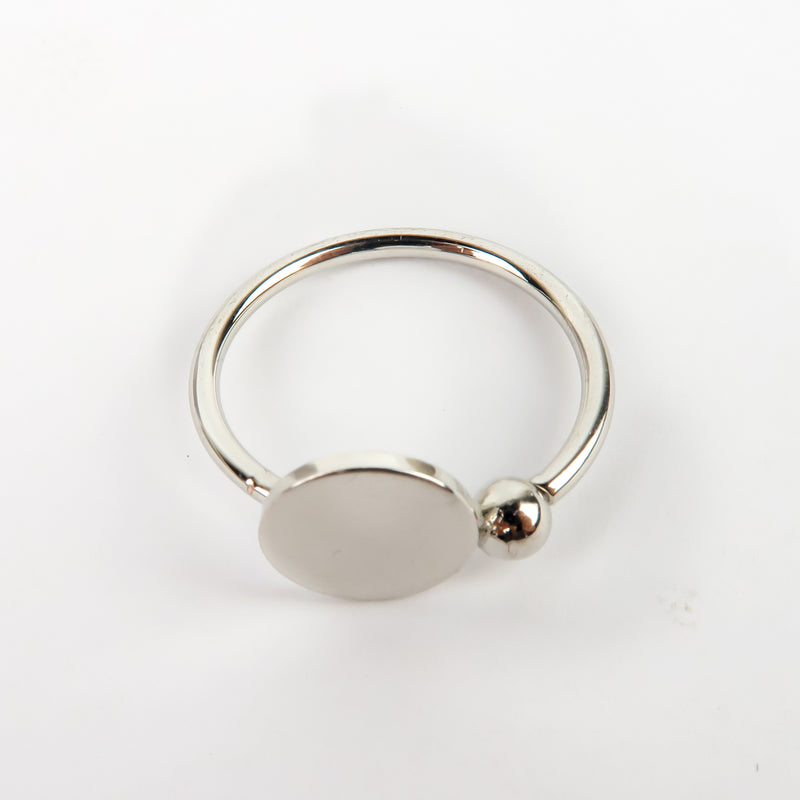 แหวนสแตนเลสสตีลเรียบหรู มีสไตล์ แหวนแฟชั่นผู้หญิง - No.5154