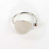 แหวนสแตนเลสสตีลเรียบหรู มีสไตล์ แหวนแฟชั่นผู้หญิง - No.5155