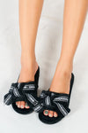 รองเท้าแตะขนเฟอร์ - Plush Faux Fur Rubber Sole House Slipper
