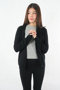 เสื้อคลุมคาร์ดิแกน - Open Front Soft Cashmere Cardigan Jackets