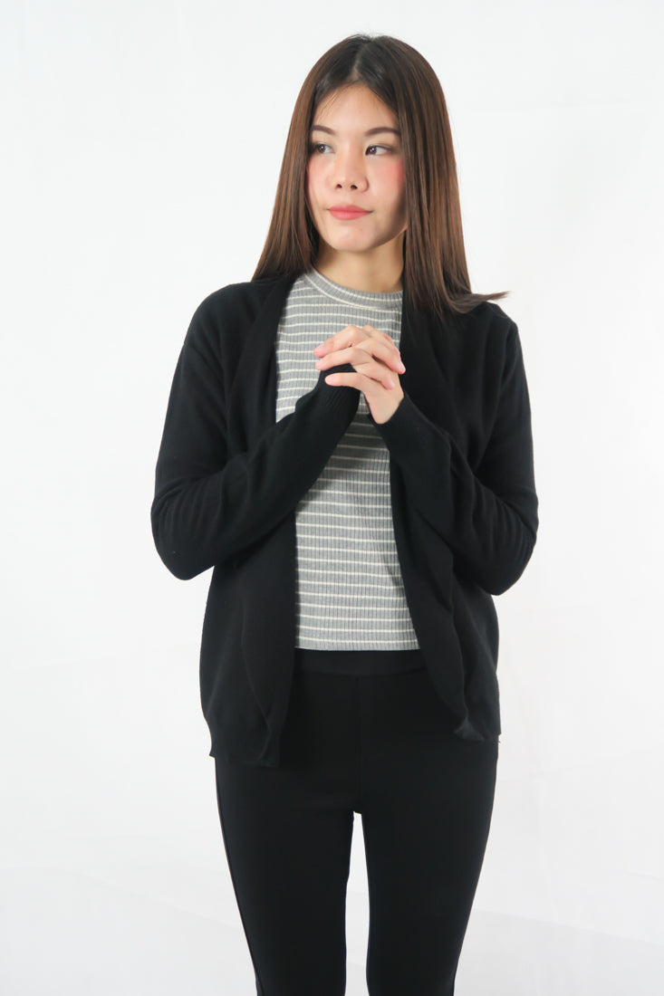 เสื้อคลุมคาร์ดิแกน - Open Front Soft Cashmere Cardigan Jackets