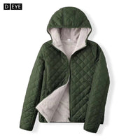 เสื้อแจ็คเก็ตดาวน์กันหนาว - Slim Fit Hooded Down Jacket