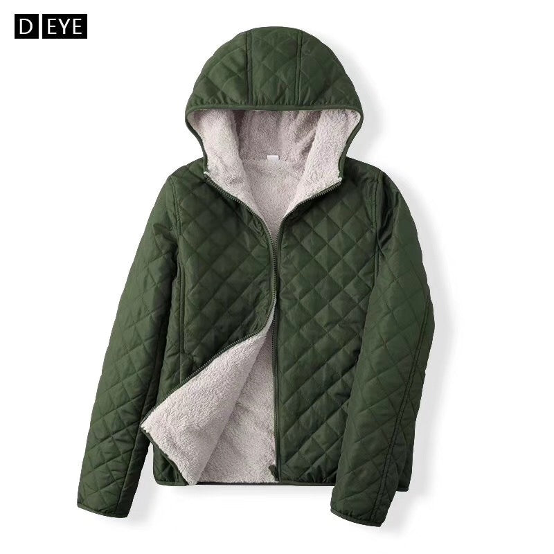เสื้อแจ็คเก็ตดาวน์กันหนาว - Slim Fit Hooded Down Jacket